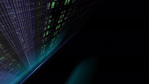 Neural Network Flow Background Animation 4 K Loop