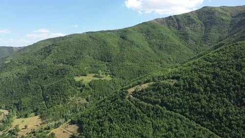 Aerial View Of Green Hills
