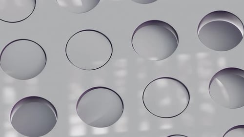 Filling Shapes Loop 3D Animation