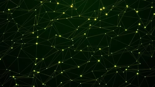 Fondo geométrico Plexus verde V3