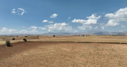 Farm Fields Hintergrund Textur 4 K Luftaufnahme Türkei Antalya