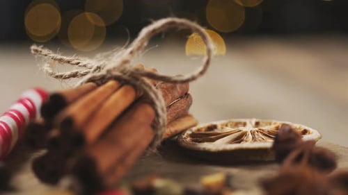 Festive Spices and Treats for Christmas Holiday