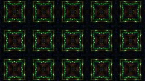 Colorful Disco Kaleidoscope Background Loop V6