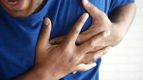 Experiencing Severe Chest Pain in a Public Place at Midday