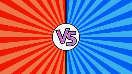 Dynamic Versus Screen Intro Animation with Comic Book Style