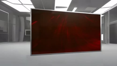 Dynamic News Studio Presentation: Virtual Set Background Loop
