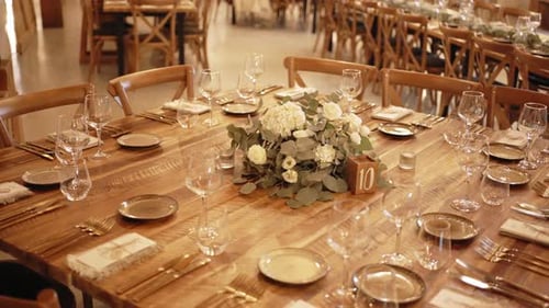 Elegant Wedding Reception Table Setting Detail