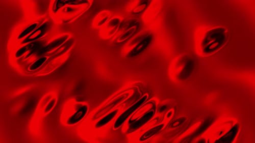 Red Abstract Fluid Flowing Motion Background