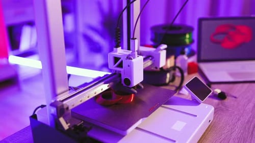 3D Printer Creating Object