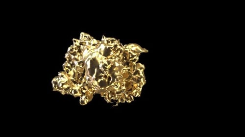 Abstract golden explosion.
