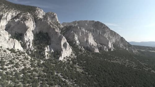 Colorado Rocky Mountains Swatch Range Chalk Cliffs Drone Scenic shot