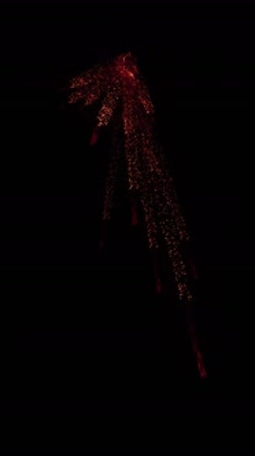 Dynamic Red Particle Burst Effect