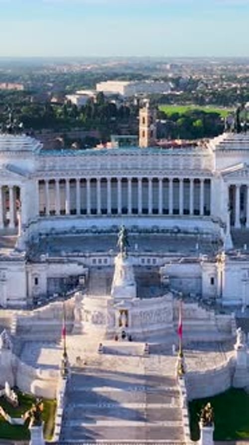 Venice square at Rome in Lazio Italy.