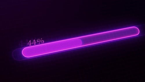 Waiting Progress Bar Animation Purple Color