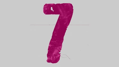 Tipografía pintada número 7