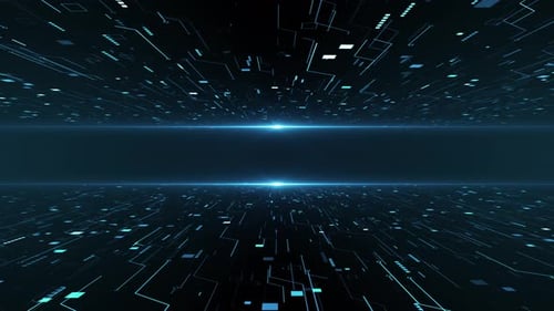Hintergrundschleife für Cybersicherheit, Datenautobahn und digitale Konnektivität
