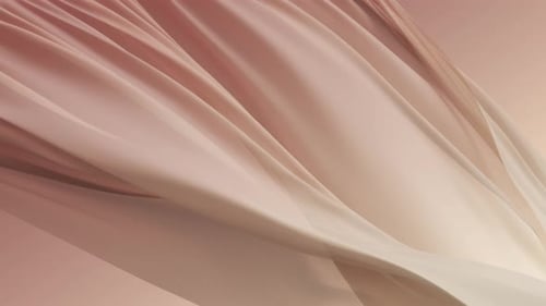 Elegant Flowing Silk Fabric Abstract Background Animation