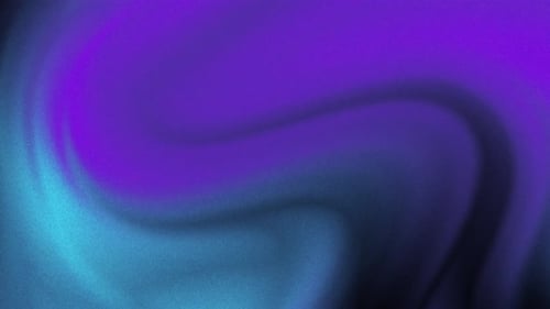 Motion purple object pouring down into surface, dark background