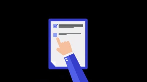 Handklick auf Listenanimation HD auf Alpha