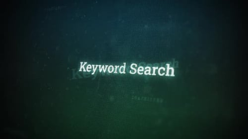 Recherche par mot clé sur un message d'écran numérique sur des écrans d'ordinateur V03