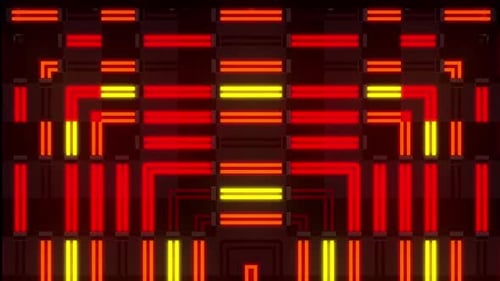 Dynamic neon lights create modern abstract background pattern