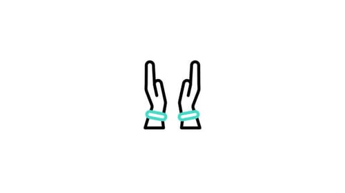 Animiertes Namaste-Symbol
