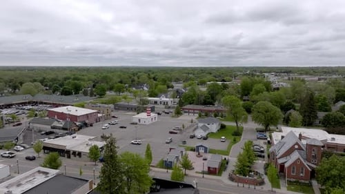 Grand Blanc Michigan Aerial Drone Straight forward