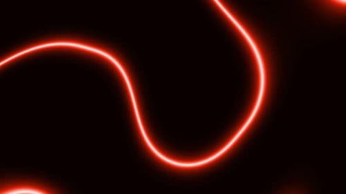 Glow red light curve animation
