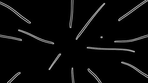 Dynamic Speed Lines Animation – Motion Action Lines For Fast Movement Effect Loop + Alpha Channel