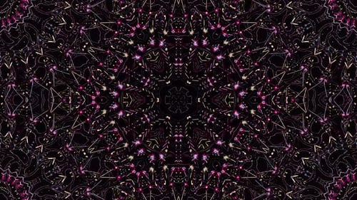 Abstract Geometric Kaleidoscope Pattern Motion Background