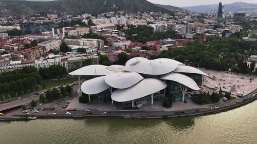 Aerial View of Tbilisi's Unique Justice House