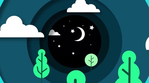 Night and Day | Paper Cut out 4K