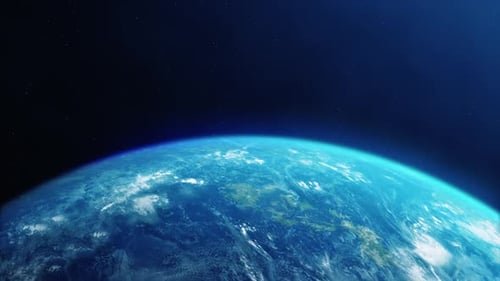 Earth's Rotation Loop with Night Side City Lights