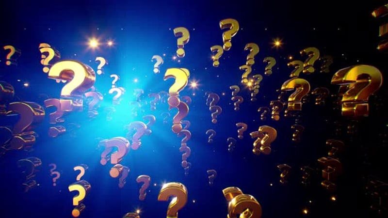 Animated 3D Question Mark Speech Bubble Loop, Elements Motion Graphics ...