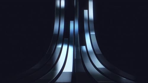 Metallic Geometric Abstract Logo Reveal