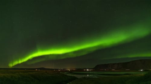 A time lapse video of the Aurora Borealis near Selfoss in south Iceland late October 2019. The North