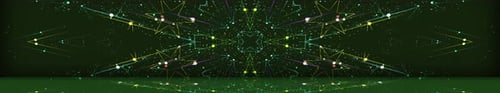 Widescreen Flickering Looped Green Pattern 5K