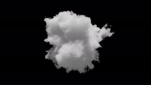 Petit nuage 3D avec canal alpha et animation en boucle