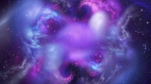 Animated Cosmic Nebula and Starfield Background