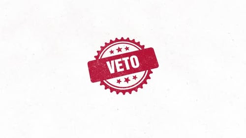 Sceau à tampon en caoutchouc doré Veto