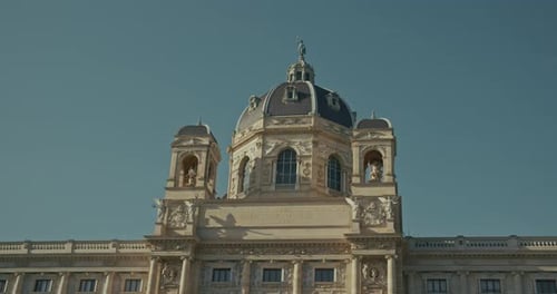 Museum dome in Vienna at Maria Theresia Square