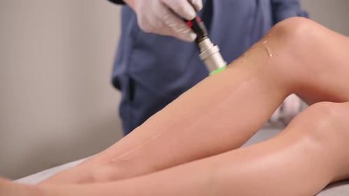 Laser Hair Removal on Legs Close Up