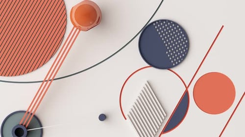Modern Abstract Geometric Composition