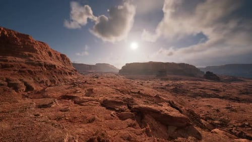 Scenic View of Sunrise in Grand Canyon National Park