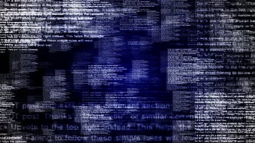 Digital Data Moving On Back Background Loop