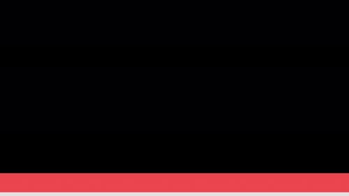 Geneva Collection: Swipe up of a red broad bar followed by numerous multi color ones