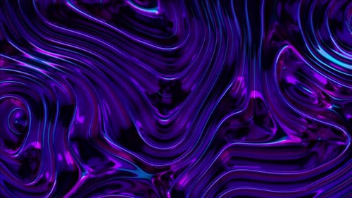 Los espirales morados vivos crean un diseño abstracto psicodélico con un brillo luminoso profundo