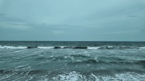 Peaceful beach scene