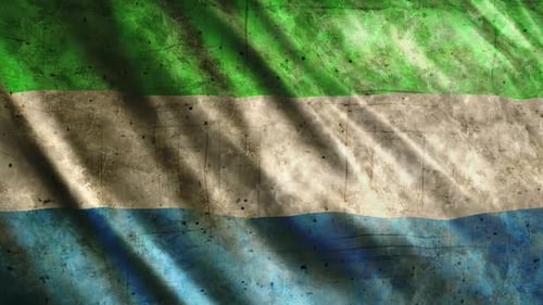 Grungy Waving Flag Loop Animation Background