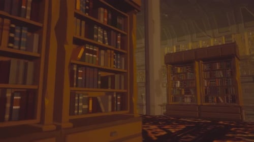 Old Library Cupboards & Books